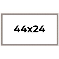44x24 Frame Grey Real Wood Picture Frame Width 1.25 inches | Interior Frame Depth 0.5 inches | Hans