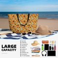 thumbnail image 5 of Daiia Pumpkins And Sunflowers A Beach Travel Bag - Water-Resistant Beach Bag, Lightweight Tote with 7 Pockets for Women and Men - Gym,Pool,Camping,Reusable Grocery Bag, 5 of 7