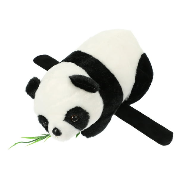 KAKOWELY Pulsera de bofetada de panda de peluche Pulsera de bofetada de fiesta temática Pulsera de panda de peluche