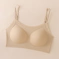 thumbnail image 6 of Bosfbaoi Women's Seamless Wireless Thin Strap Bra, Scoop Neck Support Bralette, Comfy Everyday Wear for Women, Sizes L-XXL, 6 of 8
