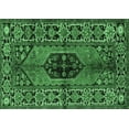 thumbnail image 1 of Ahgly Company Indoor Rectangle Persian Emerald Green Traditional Area Rugs, 7' x 9', 1 of 4