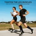 thumbnail image 5 of CAMBIVO Compression Socks for Women & Men, 2 Pairs 20-30 mmHg Knee High Graduated Compression Socks for Nurses, Travel, Flying, Running, Long Shifts, Black, 5 of 7