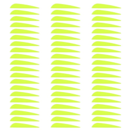 Uxcell Arrow Vanes Arrow Fletching 3 Water Drop Shape TPU for Hunting DIY Shooting(Fluorescent Green Pack of 100)