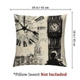 thumbnail image 4 of nygtbtfer &nbsp;Pillow Covers Black Beige London Big Ben Decorative Couch&nbsp;Pillow Cases for Sofa Bed Bedroom Living Room Home Decor 12x12in, 4 of 7
