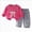 Hot Pink 0726, variant on Toddler Girls Clothes Outfits 6 9 12 18 Months 2T 3T 4T 5T Toddler Girls Fall Winter Clothes Girls Lace Bow Pullover Denim Pants 2PCs Set Dailywear Hot Pink Size 6-12 Months