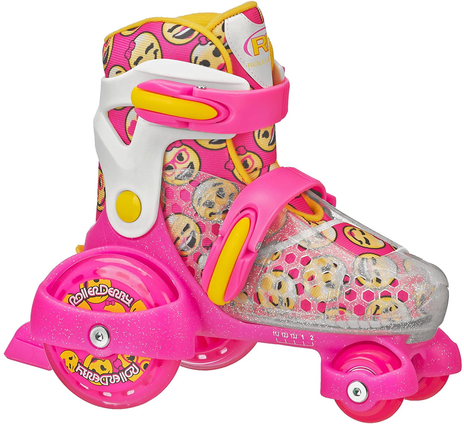 Roller Derby Fun Roll Jr. Adjustable Up to Four Sizes with Twist Of a