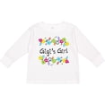 thumbnail image 3 of Inktastic Gigis Girl- Bright Flowers Girls Long Sleeve Toddler T-Shirt, 3 of 5