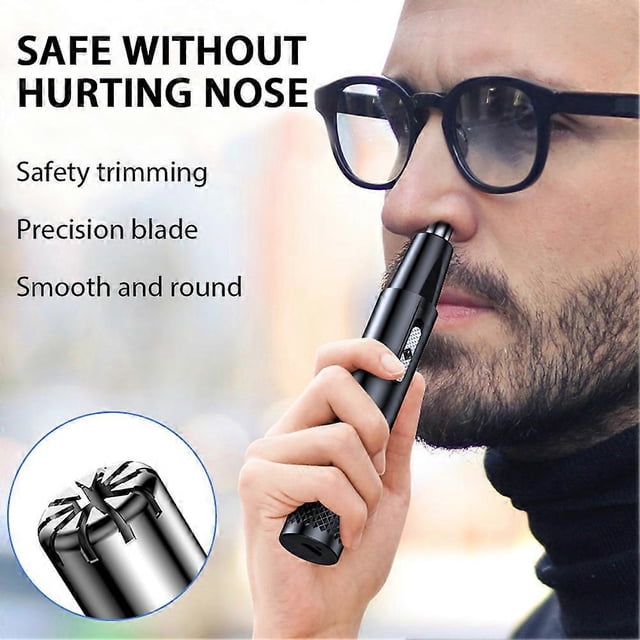 Electric Nose Hair Trimmer for Men Rechargeable Painless Nose Hair Clippers Portable Ear Hair Removal Waterproof Blades Shaving