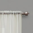 thumbnail image 3 of VCNY Home Villa 2-Piece Beige Rod Pocket Sheer Curtain Panel Set, 54" x 84", 3 of 5