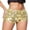 Yellow*, variant on RUTAYY Women's Mini Shorts Partywear with Glimmering Sequins Low Rise Casual Party Wear Lightweight Chic Travel Trousers