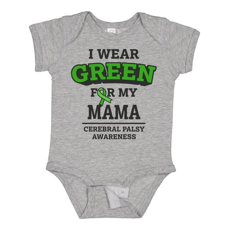 

Inktastic I Wear Green for My Mama for Cerebral Palsy Gift Baby Boy or Baby Girl Bodysuit