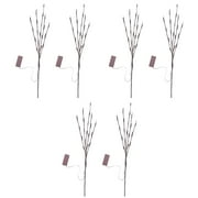 Tree Branch Lights Vase Branches 6 Pcs Chic Plastic Home Decor Birthday Decorations Nomes Christmas