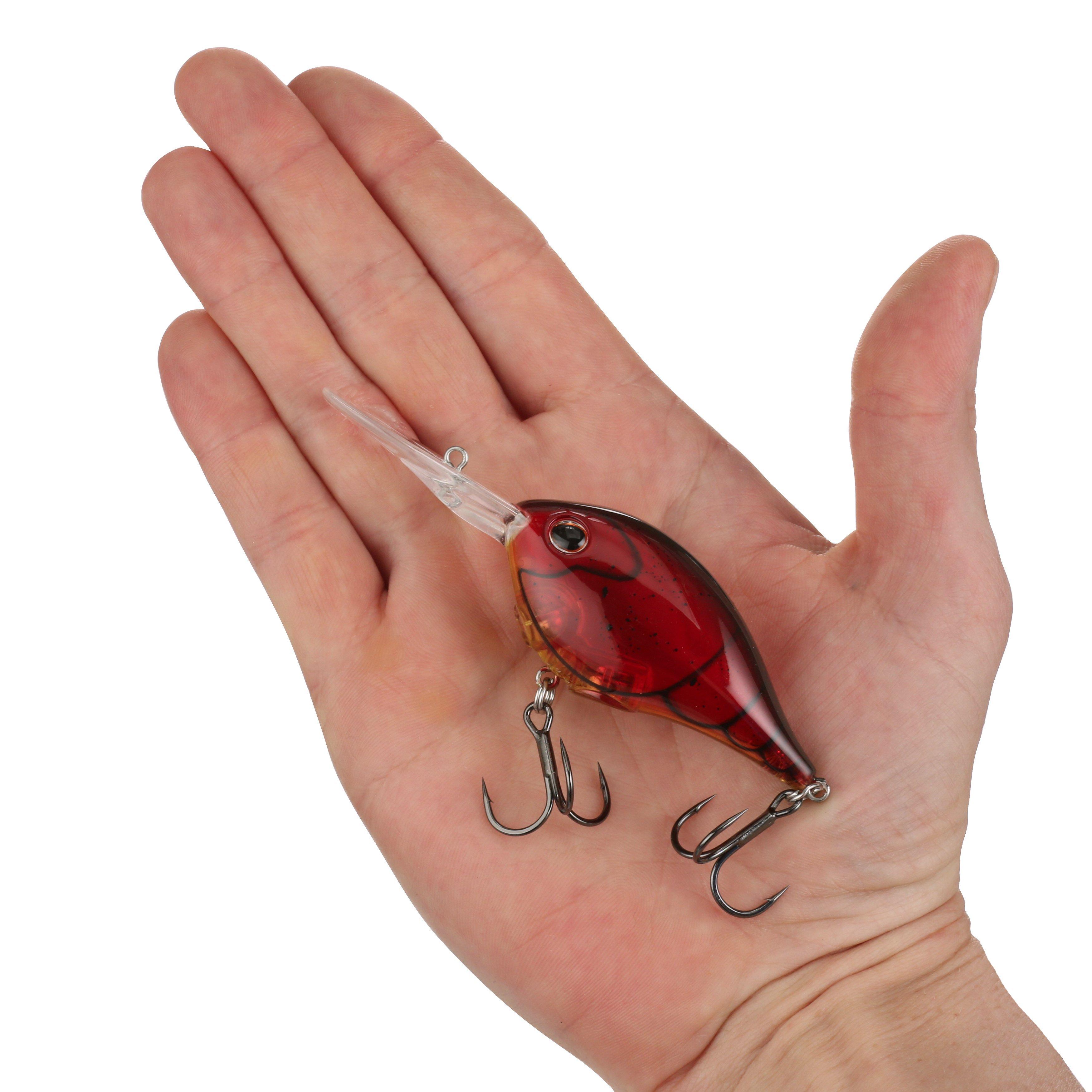 Berkley Dime Freshwater Fishing Lure, Ghost Red Craw, 3/4oz