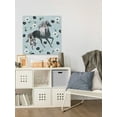 thumbnail image 4 of Marmont Hill Black Floral Unicorn Canvas Wall Art, 4 of 7