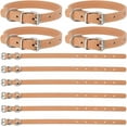 thumbnail image 2 of 10Pcs Black Traditional Kilt Extender Straps 10x0.6 Inch Leather Cuff Armbands Non Slip Sleeve Holders Belt PU Leather Scottish Stirrup Leather Luggage Tag Straps, 2 of 9
