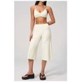 thumbnail image 2 of PISONIC Womens Workout Sets Two Piece Spaghetti Straps Sports Bra Matching Wide Leg Capri Pants Gym Work Pilates Outfits, 2 of 8