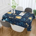 thumbnail image 2 of Yayeee Tablecloths 54" x 72" Rectangle Wrinkle Resistant Party Table Cover, Blue Fireflies Pattern, 2 of 8