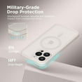 thumbnail image 5 of Magnetic for iPhone 13 Pro Max Case, [Compatible with MagSafe] [Full Camera Protection] Shockproof Protective Slim Translucent Matte Phone Case for iPhone 13 Pro Max 6.7'', Stone, 5 of 14