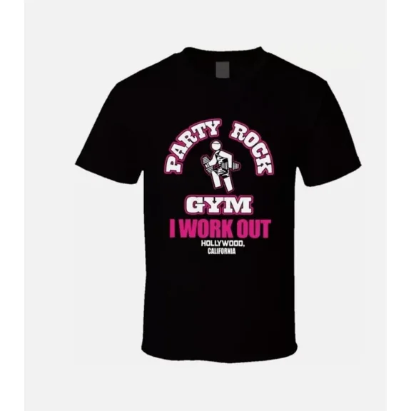 HOT!!! NEW Party Rock Gym I Work Out T Shirt Full Sizes S-2345XL Men's Clothing