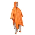 thumbnail image 1 of Poncho de Pluie à Capuche Imperméable Léger Réutilisable Imperméable Cape de Pluie pour Orange, 1 of 8