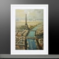thumbnail image 2 of 18x24in Vintage Framed Wall Art Home Decor (white frame), Paris City of Light for Living Room Bedroom Hallway Office - Better Than Things, 2 of 2