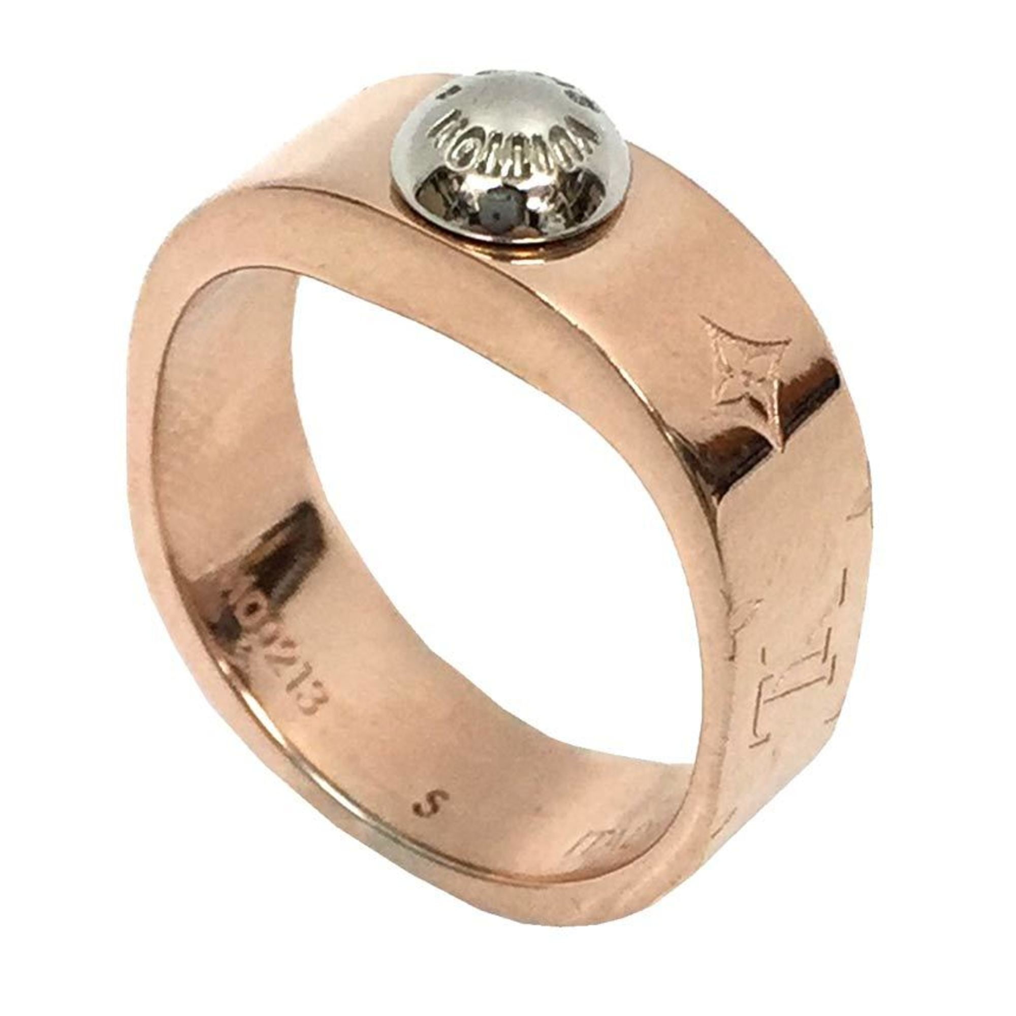 Authenticated Used Louis Vuitton ring nanogram M00213 S size about
