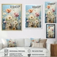 thumbnail image 4 of Designart "Meadow Calm Bliss Muted I" Floral & Botanical Floater Framed Wall Art Living Room, 4 of 7