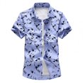 thumbnail image 1 of Breathable Shirts For Men Slim Fit Summer Featuring Printing, 1 of 5