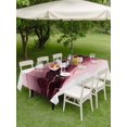 thumbnail image 4 of Outdoor Tablecloth with Umbrella Hole for Patio/Picnic/Party/Camping, Rose Red Marble Waterproof Table Cloth Rectangle Table Cover Washable, Contemporary Abstract Fluid Aesthetic (54"x 80"), 4 of 9