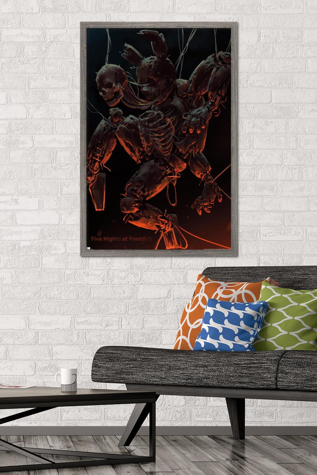 Five Nights at Freddy's - Skeleton Wall Poster, 22.375" x 34" Framed