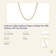 thumbnail image 2 of Cadena Collar Italiana Figaro Solida Oro 10k 2.6mm, 40 Cm Dorado, 2 of 5