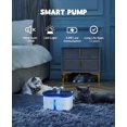 95oz/2.8L Pet Fountain, Cat Dog Water Fountain Dispenser, Automatic Electric Cat Water Bowl with