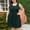 Green, variant on Womens Sleeveless Dresses Plus Size Round Neck Pockets Solid Color Dresses Green XXL