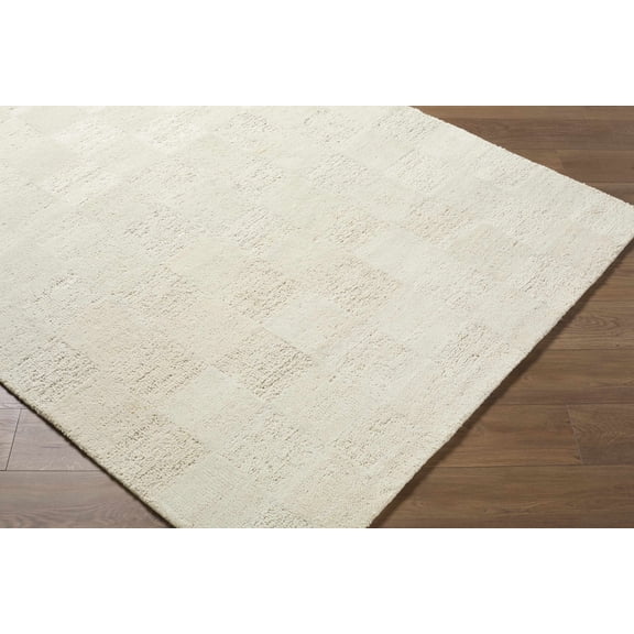 Hauteloom Chasya Wool Living Room, Bedroom Area Rug - Bohemian, Transitional - Ivory, Cream, Beige - 10' x 14'