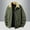 Army Green, variant on OGLCCG Men's Corduroy Fleece Jacket Turn-Down Collar Full Zip Thick Sherpa Lined Jacket with Pockets Outdoor Warm Winter Jacket