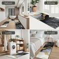 thumbnail image 5 of Black White Gold Marble Pattern Kitchen Rugs Sets Of 3,Kitchen Runner Rugs Non Skid Washable,Decorative Kitchen Floor Mats for Kitchen,Sink,Laundry,17"x30"+ 17"x47" + 17"x59", 5 of 6