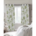 thumbnail image 3 of Sage Green Coastal Blackout Curtains, Light Blocking Print Window Curtains, Starfish Jellyfish Fish Coral Shells Thermal Insulated Window Drapes for Living Room Kitchen Cafe 2 Panels, 84"W x 84"L, 3 of 9