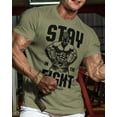 thumbnail image 2 of Gymish Stay In Fight Workout T-Shirt - Funny Gym Shirt, Men's Lifting Tee, Workout T-Shirt for Men, Athletic Gym Wear, Fitness & Weightlifting Shirt, 2 of 6