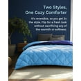 thumbnail image 4 of ViscoSoft Down Alternative Reversible Comforter Twin/Twin XL - Breathable Premium Extra Long Soft Microfiber Light Blue / Navy, 4 of 4