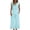 Blue, variant on Womens Two Piece Set Sleeveless V Neck Top with Wide Leg Pant Suits Dressy Casual Summer Vacation Outfits