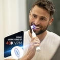 thumbnail image 3 of SPARX Cepillo de dientes eléctrico para blanqueamiento dental, cuidado y pulido de encías, tecnología de terapia de luz para dientes más blancos y encías saludables, recargable [blanco], 3 of 5