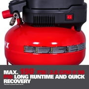 Ecomax 6 Gallon Portable Pancake Air Compressor, 150 PSI 1.0 HP Oil-Free Electric for Home Garage & Shop