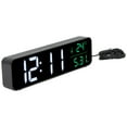 LED Music Alarm Clock 5 Adjustable Brightness 12/24H Large Display