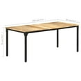 thumbnail image 4 of vidaXL Dining Table 180x90x76 cm Rough Mango Wood, 4 of 5