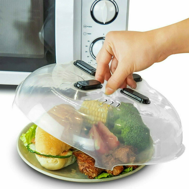 30cm Microwave Plate Cover With Magnetic Prevent Splatter Cover