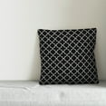 thumbnail image 2 of Creative Products Black and White Quatrefoil 16x16 Spun Poly Pillow, 2 of 2