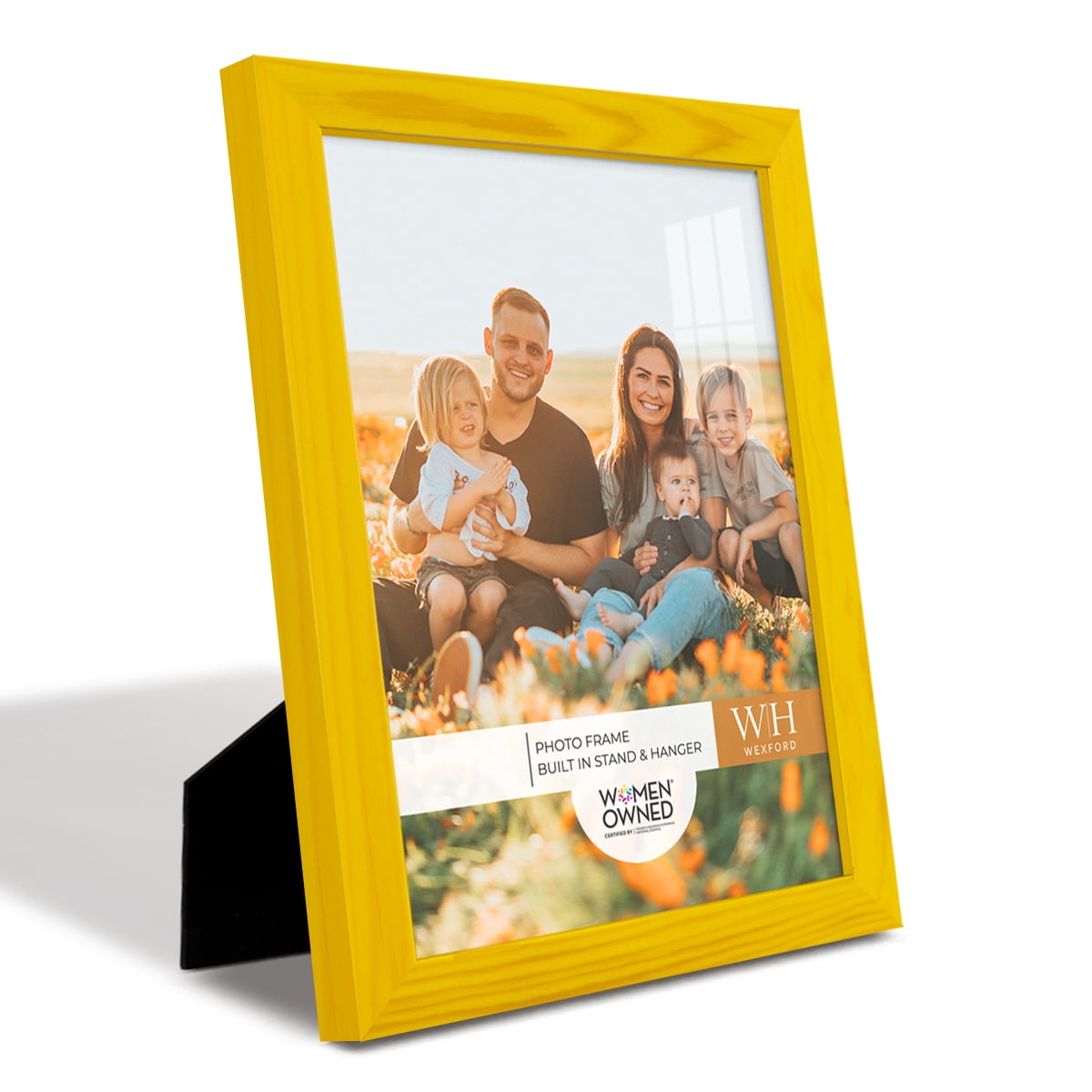 Wexford Home Woodgrain 8" x 10" Sunflower Yellow Picture Frame (Set of 6)