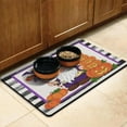 thumbnail image 3 of Happy Halloween Dog Food Mats for Floors Absorbent No-Slip 17x30 Inch Dog Bowl Mat Evil Pumpkin Ghost Pet Feeding Mat EcoFriendly Durable Pet Placemat, 3 of 7