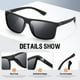 thumbnail image 4 of Gafas de sol KWHZXGYY polarizadas para hombre y mujer, negras, 4 of 6