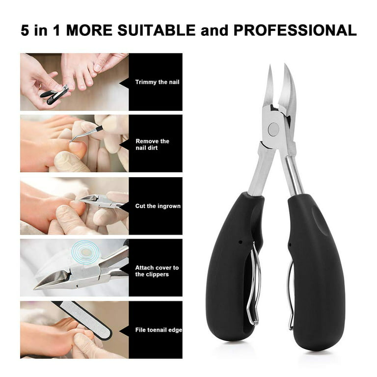 Heldig Large Heavy Duty Toe Nail Clipper for Thick Toenails, Manicure &  Pedicure, Double Barrel Spring. Super Sharp Trimmer Curved Stainless Steel  20mm Blade Made In Solingen, Germany 